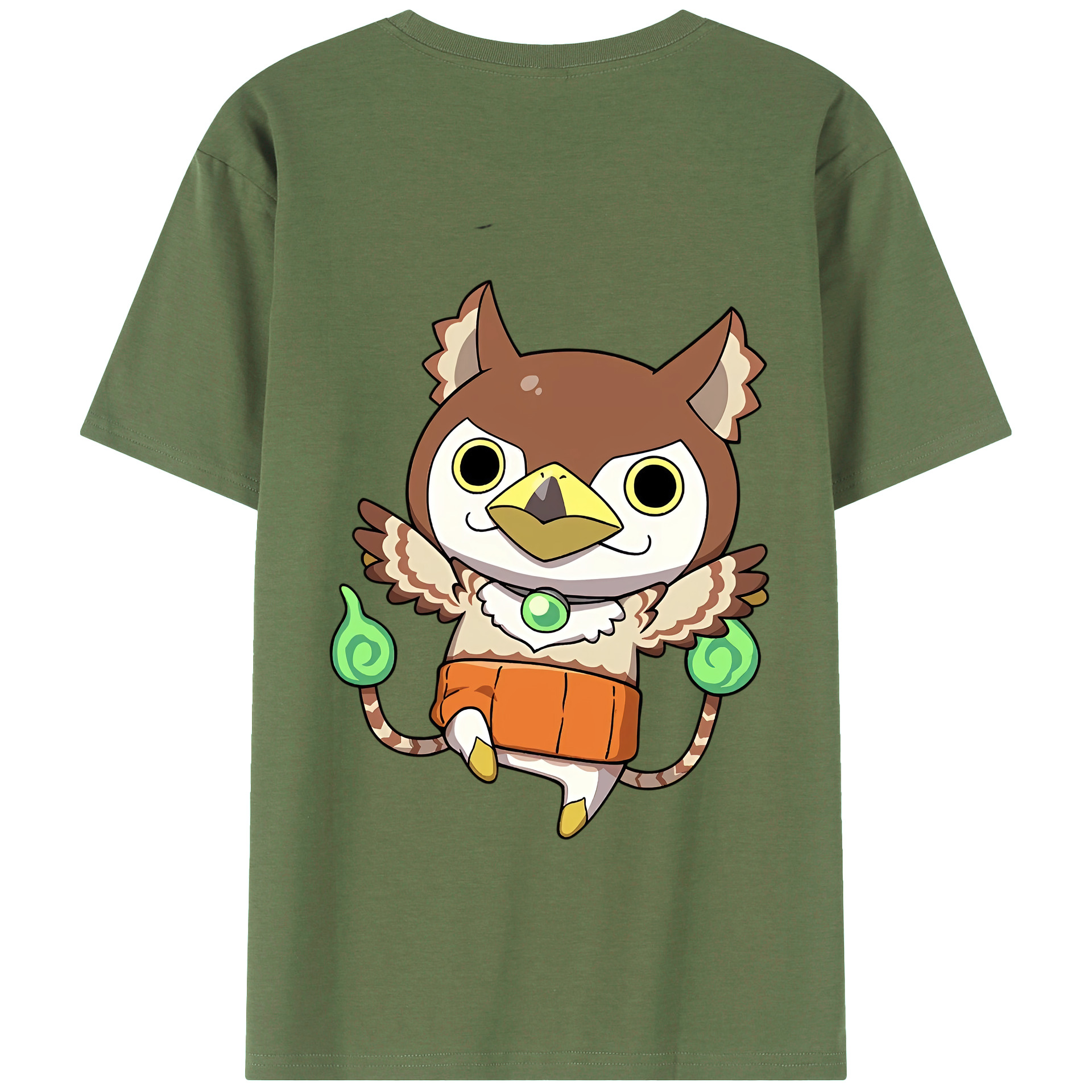 （画像用） 妖怪ウォッチ Yo-kai Watch 綿100％ メンズ半袖Tシャツ（バックプリント） 通気性
